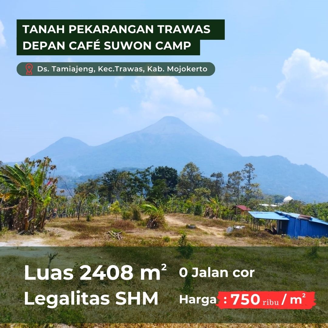 TANAH PEKARANGAN TRAWAS DEPAN CAFÉ SUWON CAMP